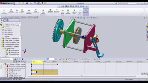 Tutorial 3 - How to Simulate Clutch mechanism in Solidworks