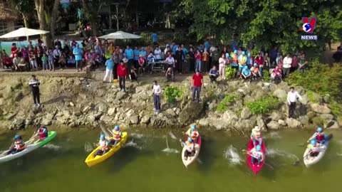Kayak races on Da River - A tourism boost for Hoa Binh