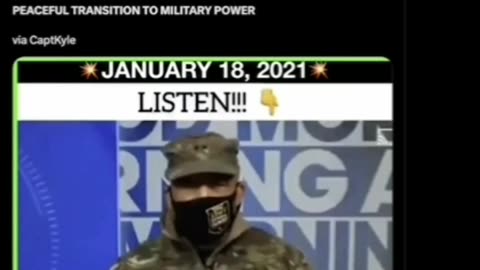 America Was Placed Under Military Control January 18, 2021