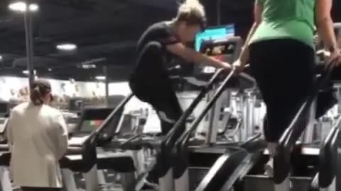 Hilarious Moments on the Very Funny Stair Workout Machine