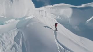 Snowboarding journey Alaska lines