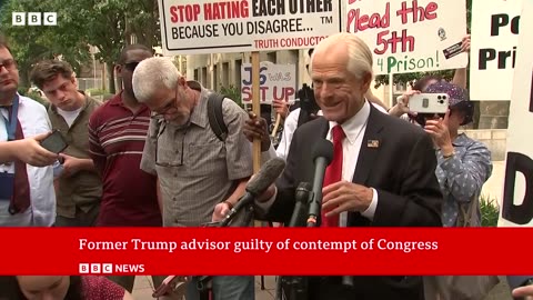 Peter Navarro: Ex-Trump adviser convicted of contempt of Congress - BBC News