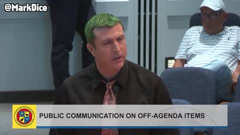 Mark Dice to California city Council " We have so many Genders that Young People don't need One