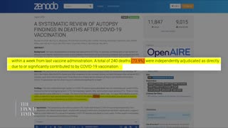Autopsy Review Blows Government Narrative Out of the Water: “The Patients Did Die of the Vaccine”