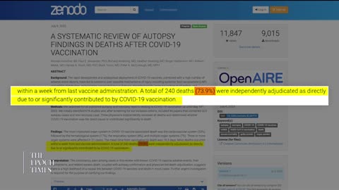 Autopsy Review Blows Government Narrative Out of the Water: “The Patients Did Die of the Vaccine”