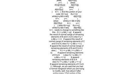 3way Merge Sort C program