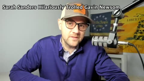 Sarah Sanders Hilariously Trolled Gavin Newsom
