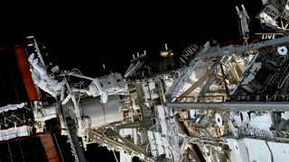 UAE astronaut conducts spacewalk outside the ISS