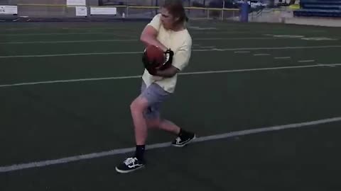 Catching fastest football thrown