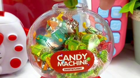 ASMR Satisfying Candy Machine Color Mixing Very Yummy Candy video #candy (1)