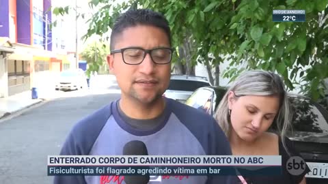 Caminhoneiro morre após ser agredido por fisiculturista | SBT Brasil (19/11/22)