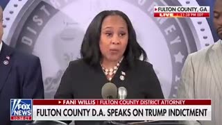 Fulton County, DA Fani Willis reads 18 names of those indicted with President Trump