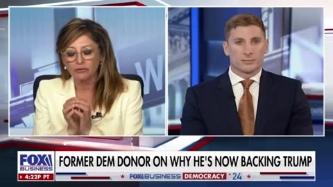 "Former Democrat donor shares why he's now backing Trump: They got 'hijacked'"