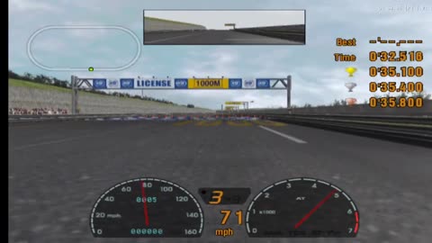 Gran Turismo 3 - License Test B-1 Gameplay(AetherSX2 HD)