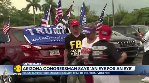 Pro-Trump supporters rally in Florida, ahead of hearing Trump claims high ratings_ World News _ WION