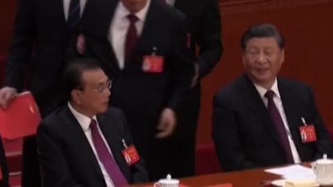 Former CCP Chairman Hu Jintao, Escorted Out