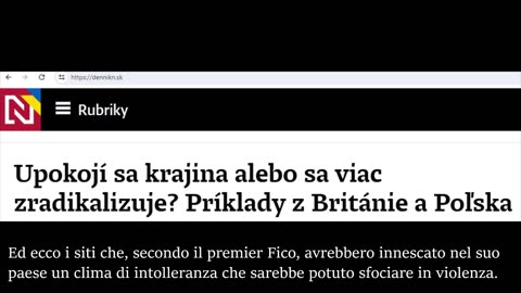 Il premier slovacco Fico preconizzava un attentato ai massimi esponenti governativi