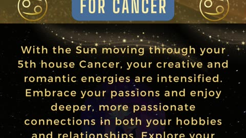 CANCER - Romance, Passion & Creative Exploration