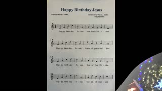 Happy Birthday Jesus Lyrics and Sheet Music