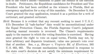 'Bush v Gore' prevented Democrats from stealing the 2000 presidential election