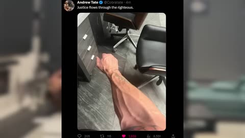 Andrew Tate Shows JACKED Arms After Jail Release