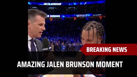 Amazing Jalen Brunson Moment