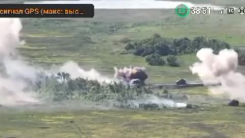 Russian tank destroys 7!! ukranian armored vehicles