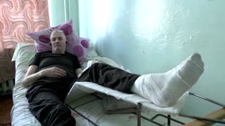 Ukrainian hospital under strain with war wounded