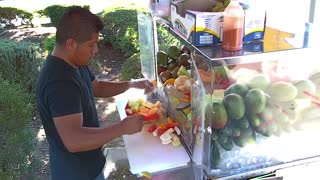 Mexican Frutas Vendor in LA