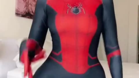 Spider Girle cosplay dance