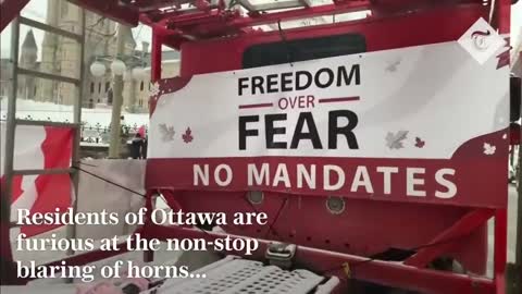 Canada - Ottawa declares state of emergency as truckers blare horns against medical dictatorship (short video update on latest events at Freedom Protests)