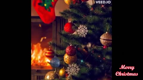 🔥 Fireplace sound Blizzard 🔥 Piano music Christmas tree ambiance 🎄❄ deep sleep 💤 Cozy winter fire 🔥