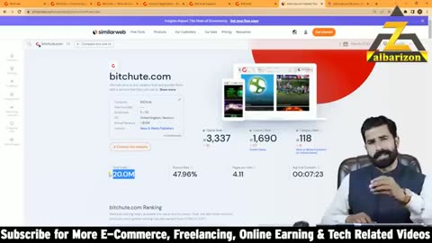 YouTube Alternative Website Earn 137$ Daily - No Monetization No Copyright - Bitchute - Albarizon