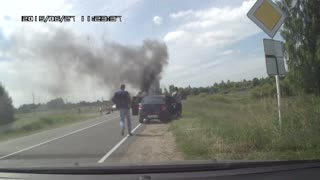 Car Accident Ends with an Explosion