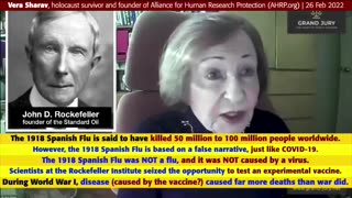 Vera Sharov (holocaust surviver): They only managed to kill 50 million last time with a vaccine.