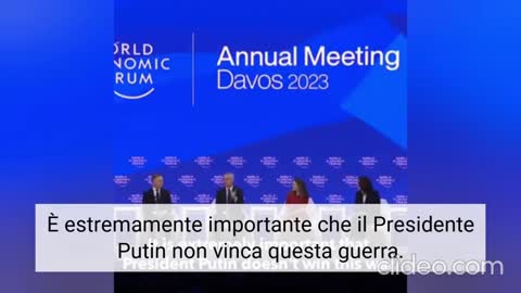 "Le armi sono la via per la pace", ha detto Scioltaberg a Davos. ..