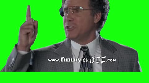 "You Shut Up, I'm So Scared Right Now" Will Ferrell | Green Screen