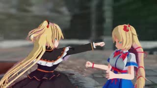 [MMD HOLOLIVE FIGHT] Akai Haato (赤井はあと) VS Haachama (はあちゃま)