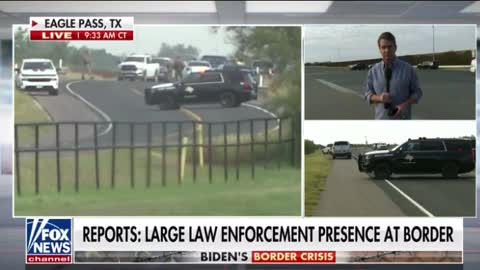 Large Law Enforcement Presence at the Border.