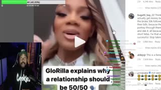 Big Glo Spitting Fax? DJ Akademiks reacts to Glorilla explaining why relationships should be 50/50