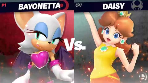 Rouge vs Daisy Super Smash Bros Ultimate