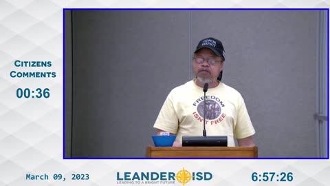 "The Country is Waking Up" Leander Father's Public Comment (03-09-2023)