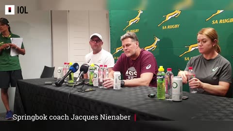 Springbok coach Jacques Nienaber talks about his side's schedule ahead of the Rugby World Cup