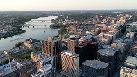 The Building and Population View of Canada_Drone View_Beauty of Canada_Tour Shoots