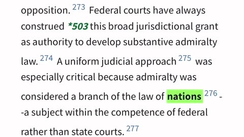 The Criminal Jurisdiction under the colorable law of Admiralty