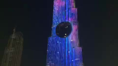 Burj khalifa night view