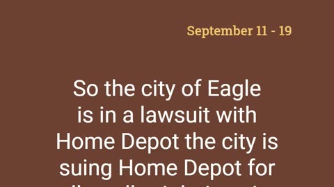 City of Eagle Sues Home Depot for Parking Violations