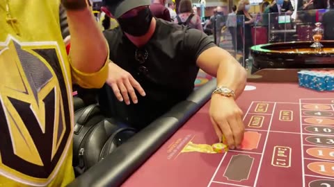 gambling $125,000 on roulette in a Las Vegas casino