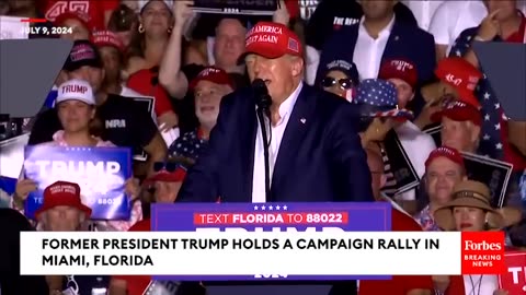 Trump Welcomes Barron To His First Campaign Rally, Calls For Him To Stand