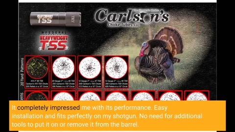 Buyer Comments: Carlson TSS Turkey 410 Beretta Benelli Mobil